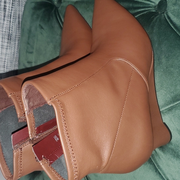 Franco Sarto Brown Booties - Picture 3 of 4